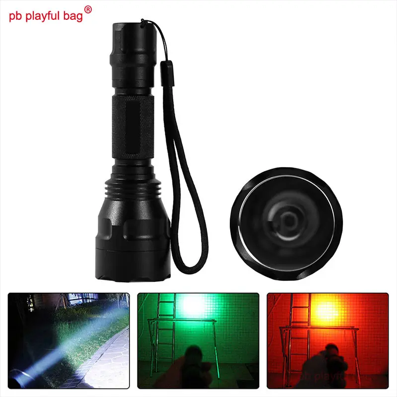 Mini C8 Flashlight T6 White Outdoor Strong Light Tactical Flashlight Camping travel equipment Portable Toy Accessories QG428