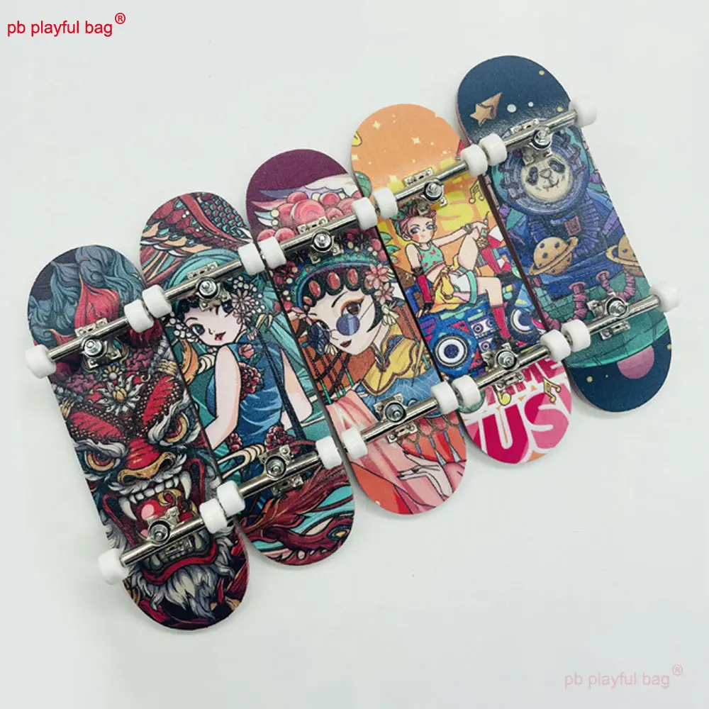 29*99mm Sports Wooden Finger Skate Boarding Maple Wood Fingerboard Novelty Creative Party Gifts Children's Leisure Toy WG37