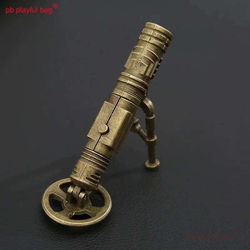 PB Playful Bag Outdoor sports Mini Jedi alloy mortars Children's toy gift rocket launch Sand table model Antique cannon ZG21