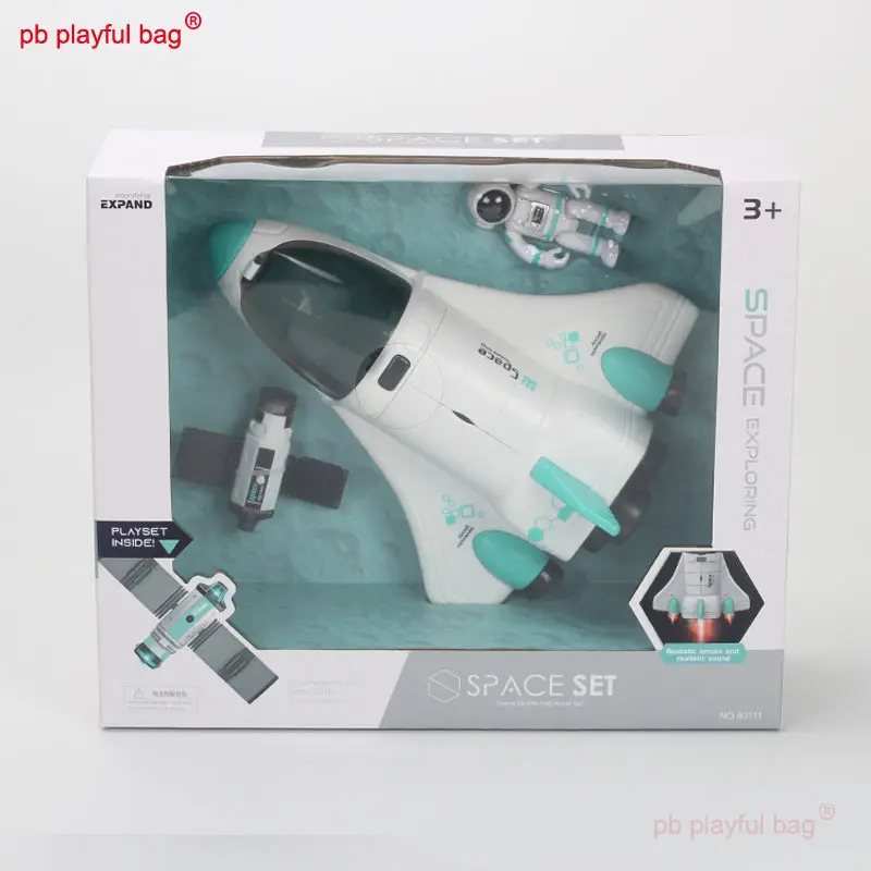 Spaceship Spray Aviation Aircraft Model Light Sound Spray Early Education Space Shuttle Kids Toys Christmas Gifts UG162
