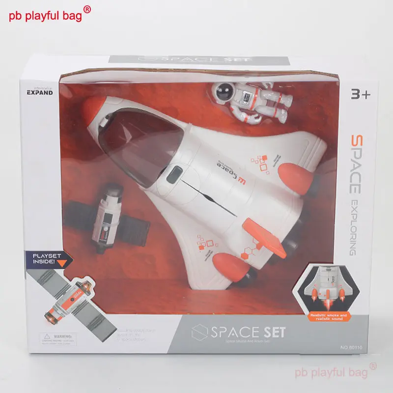 Spaceship Spray Aviation Aircraft Model Light Sound Spray Early Education Space Shuttle Kids Toys Christmas Gifts UG162