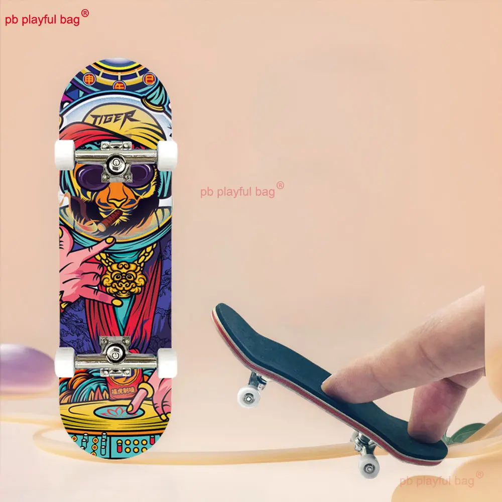 29*99mm Sports Wooden Finger Skate Boarding Maple Wood Fingerboard Novelty Creative Party Gifts Children's Leisure Toy WG37