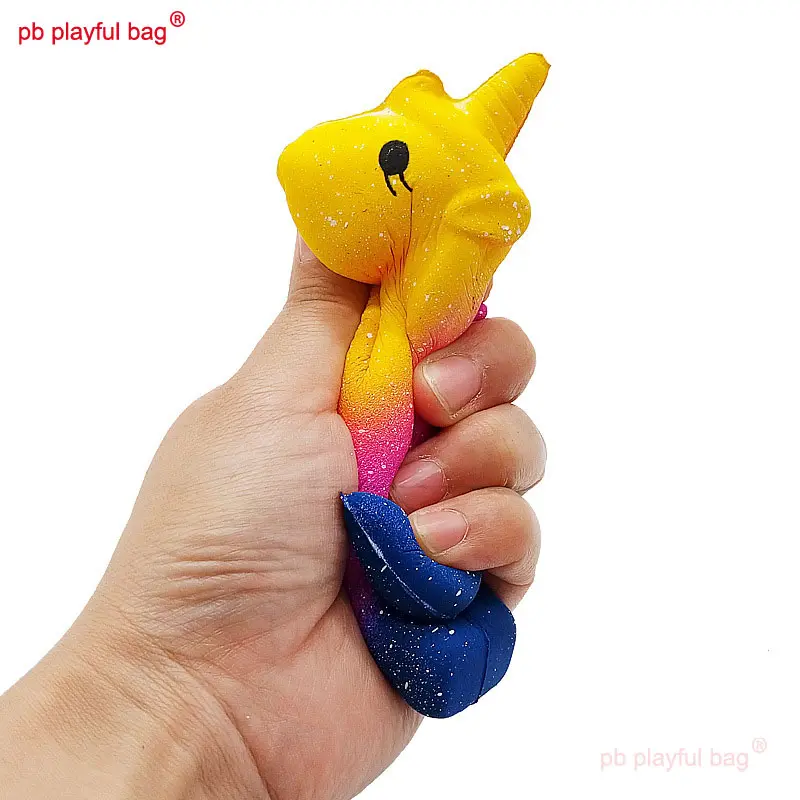 Kawaii Flying Horse Unicorn Squishy Slow Rising Squeeze Pu Material Release Pressure Toys Cartoon Kids Christmas Gifts ZG132