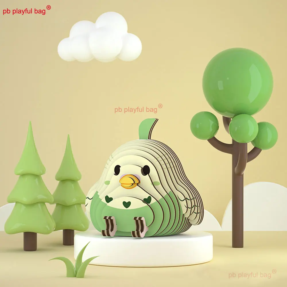 Animal 3D Paper Puzzle Kids Educational Toys Parrot Swan Theme Funny DIY Manual Assembly 3D Model Toy Christmas Gift UG375