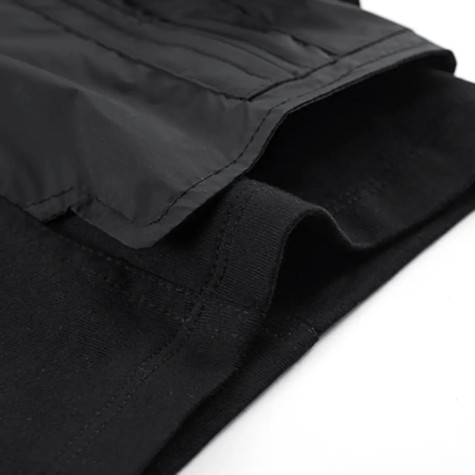 2023 New Designer T Shirt Patchwork Cargo T-shirts Men Techwear Streetwear Tee Shirts Fashion Harajuku Hip Hop Tshirt Ninja Top