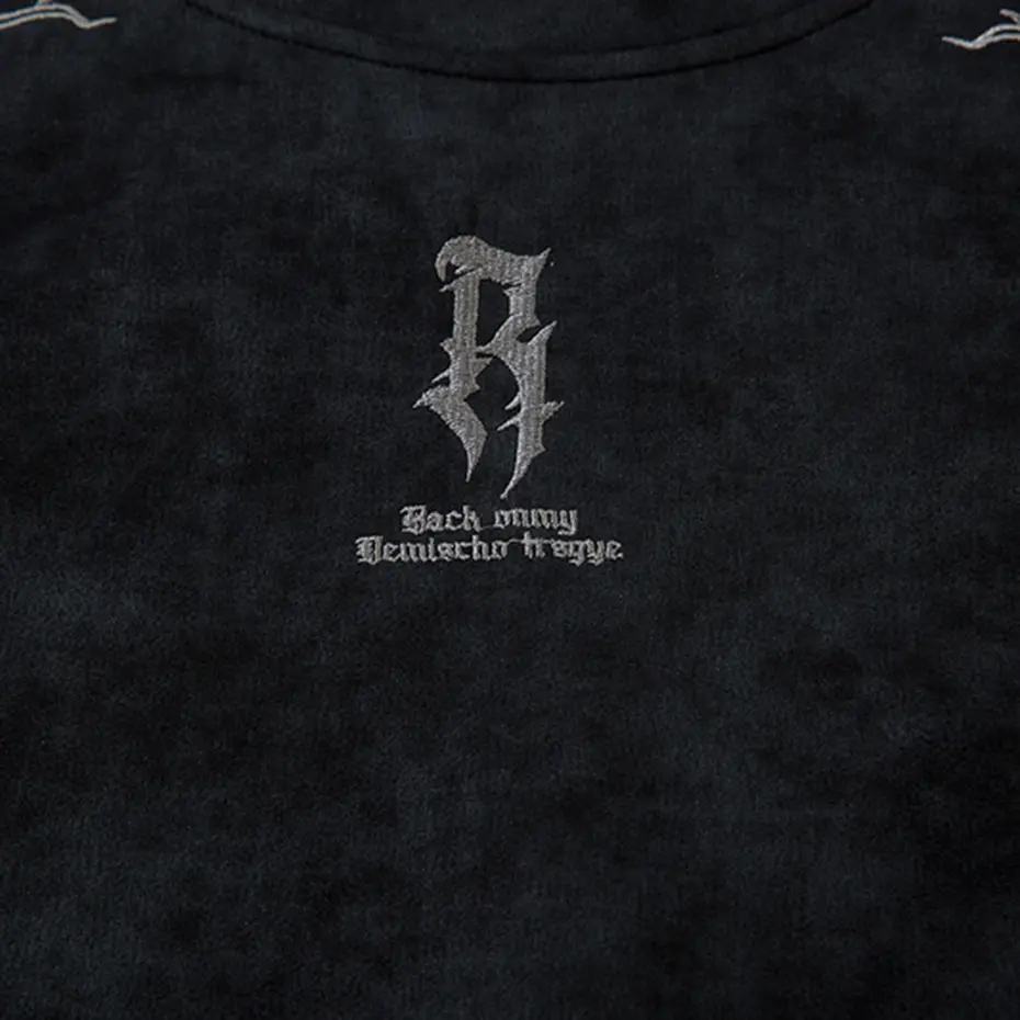Hip Hop Harajuku Men T Shirts Embroider Vintage Loose Tee Tops Streetwear Oversized T-shirt