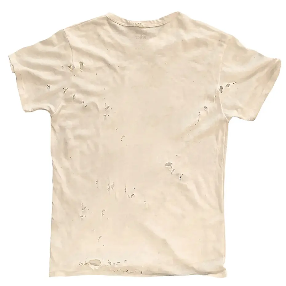 Cross Graphic Punk Men T Shirts Streetwear Harajuku Ripped T-shirts Summer Casual Loose Tee Tops Hip Hop T-shirt Unisex