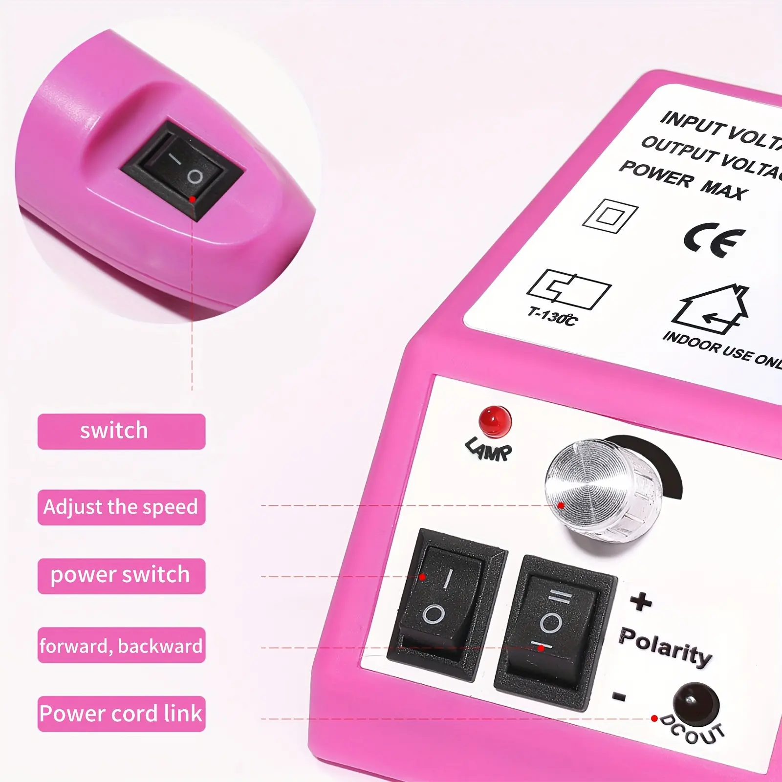 LINMANDA 20000 RPM Manicure Drill Machine Set Electric Nail Drill Machine Gel Polish Remover Portable Nail Polisher Equipment