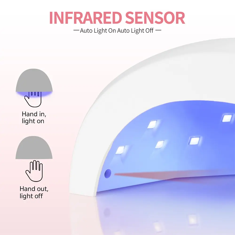 LINMANDA SUN1S Nail Dryer UV LED Lamps 48W for Manicure 30 Leds Drying Nail Gel Polish 4 Timer With LCD Display Nail Tools