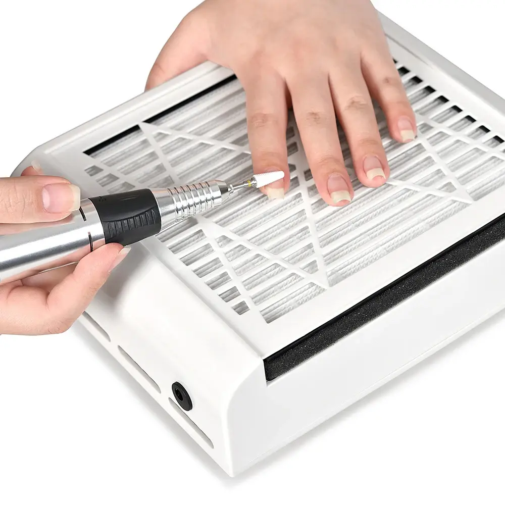 LINMANDA Nail Dust Collector Strong Suction Dust Extractor Fan Collector No-Spilling Filter 40w Power 45000 Rpm Vacuum Cleaner
