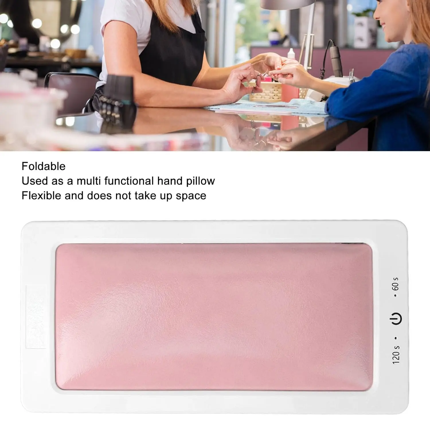 LINMANDA UV Led Nail Lamp With Leather Hand Pad Foldable Drying Lamp Home Use Nail Lamp For Drying Polish Varnish With USB Cable