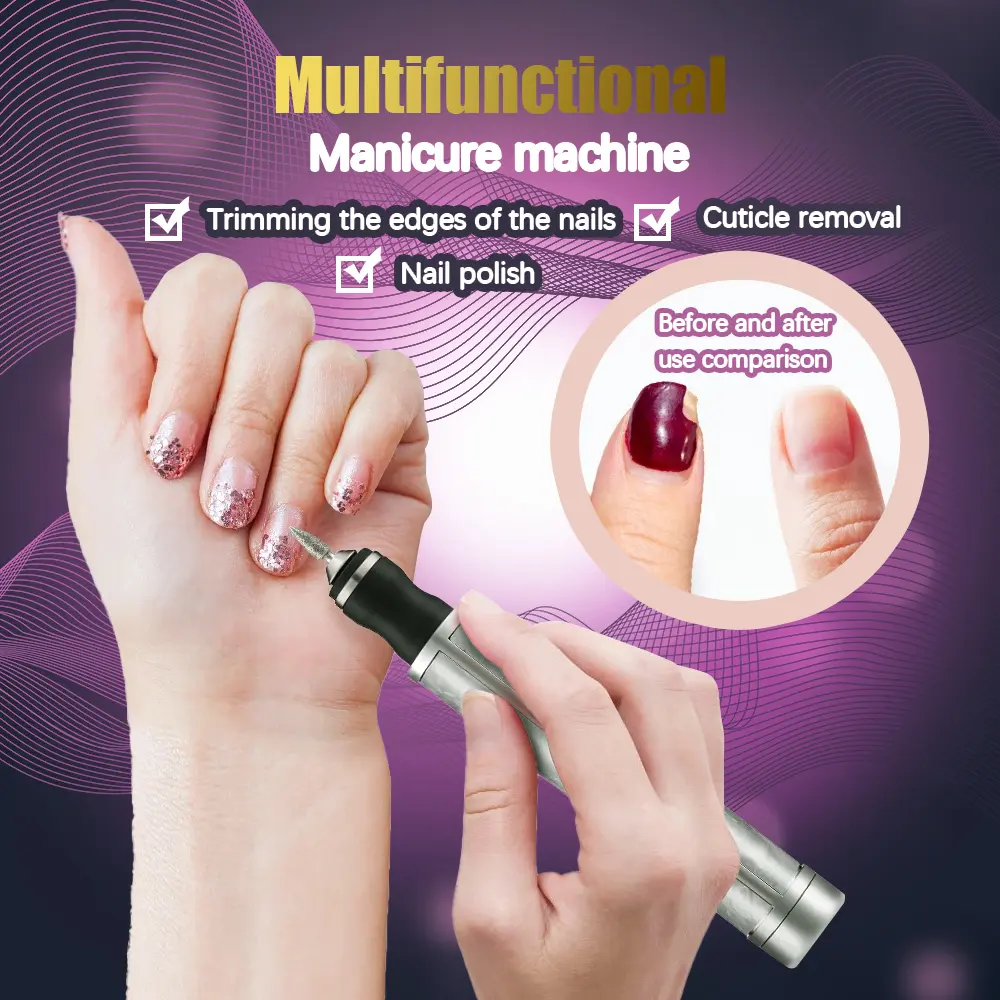 LINMANDA Electric Nail Drill Machine Kit Professional Nail Filer Efile Gel Nails Acrylic Nails Manicure Pedicure Polishing Kit