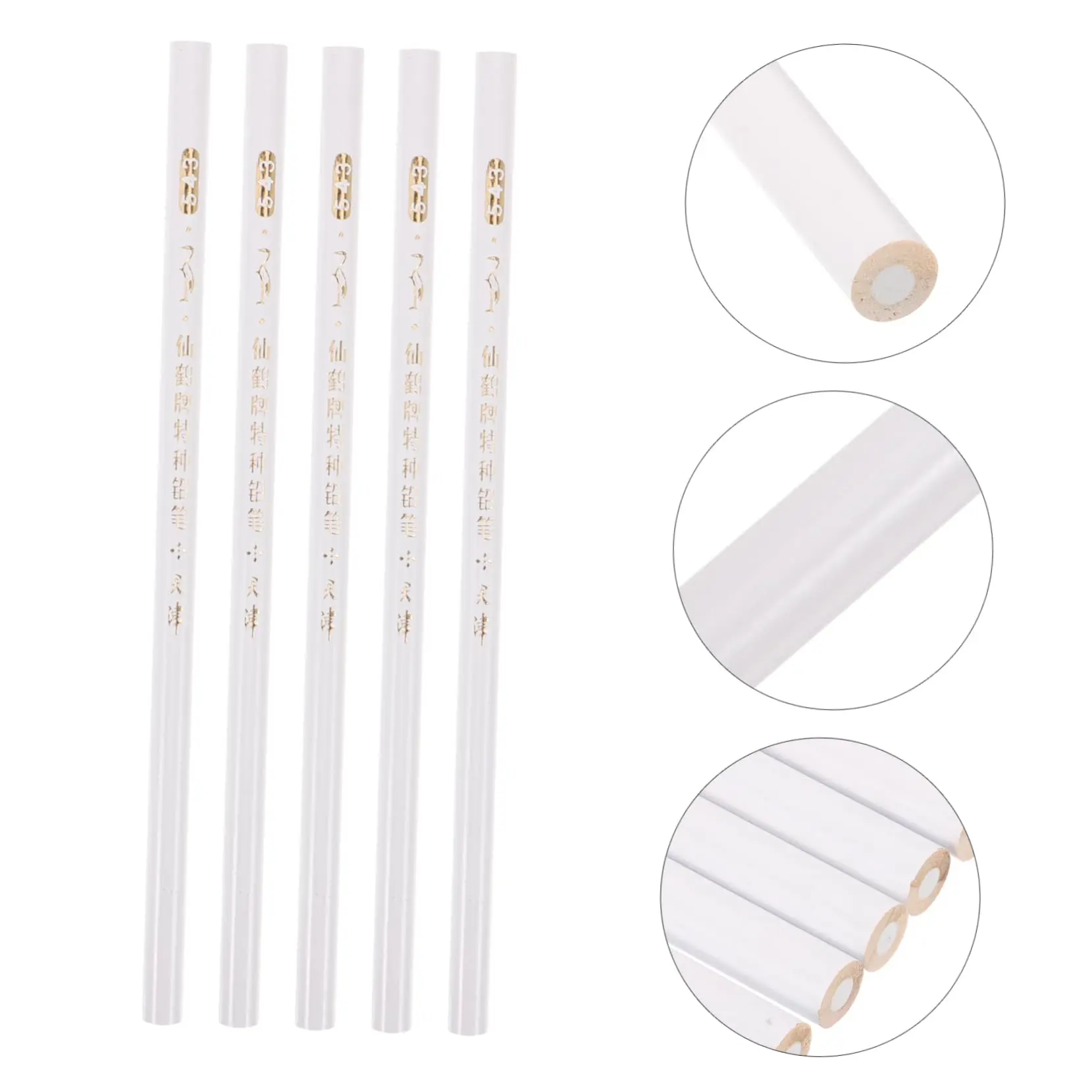 LINMANDA 5/10Pcs DIY Manicure Drill Pen White Pointed Pens for Easy Application present for Nail Enthusiasts Home and Salon Use
