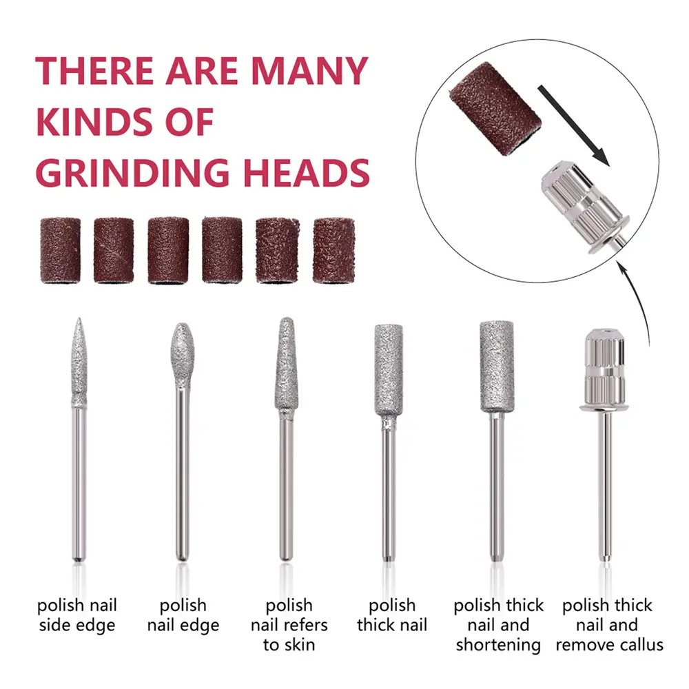 LINMANDA Nail Art Drill Kit File Professional Electric 20000rpm Manicure Pedicure Drill Sander Pen Nail Art Grinder Home Use