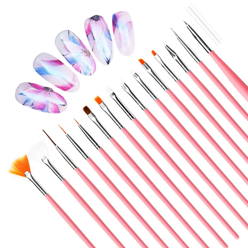 LINMANDA Nail Art Tool Set Nail Paint Brushes for Nail Detailing Brush Cleaning Fingernails Nail Dotting Tool for Home Salon DIY
