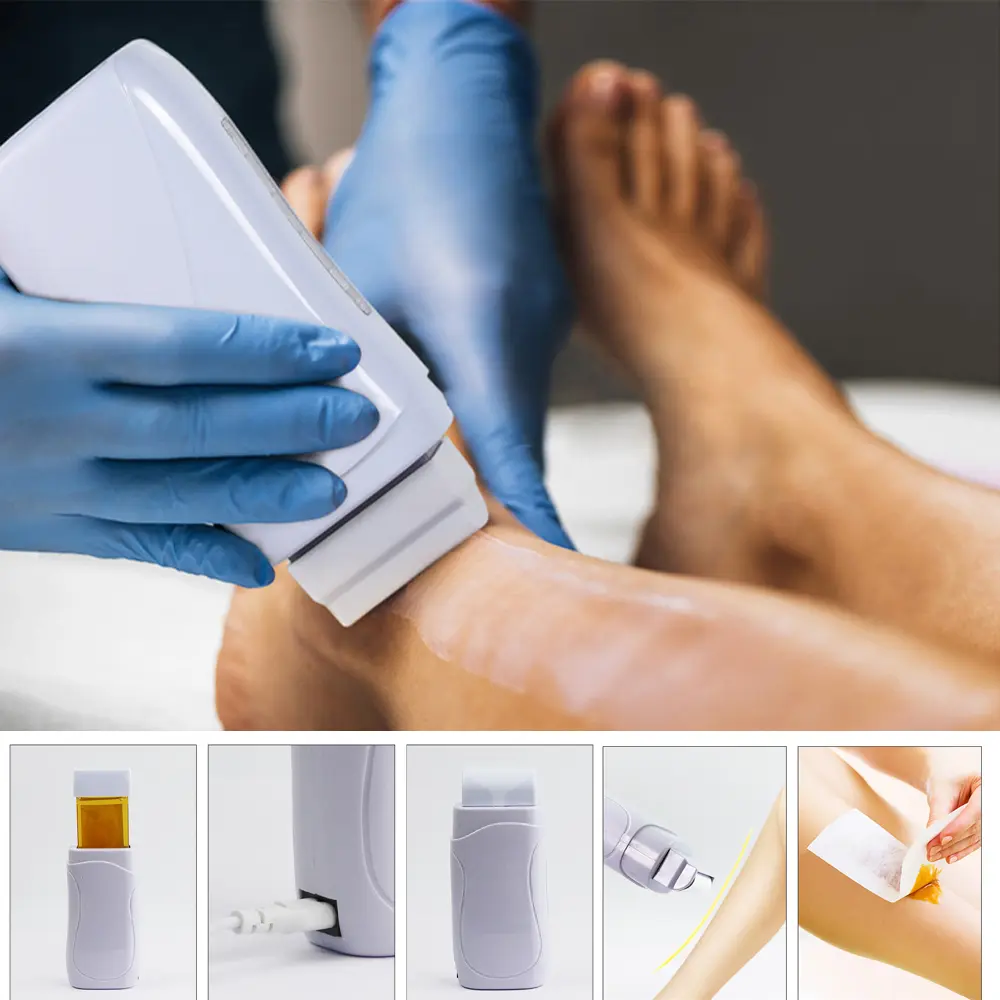 LINMANDA Hair Removal Wax Warmer for Hair Removal for Leg Body Arm Bikini Area Wax Roller Warmer Waxing for Travel Home Use