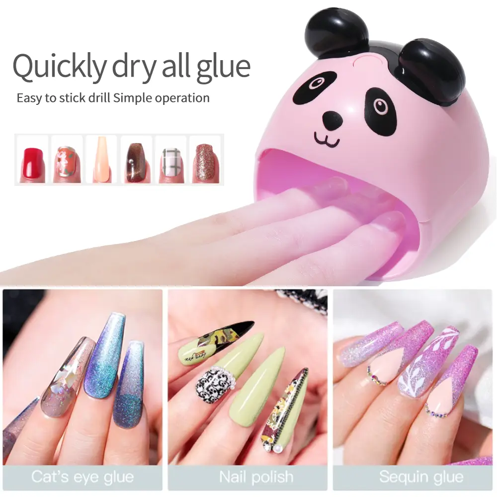 LINAMNDA Animal Nail Lamp Single Finger Phototherapy Machine Nail Dryer Manicure Tools Nails Art UV Gel Polish Drying USB Lamp