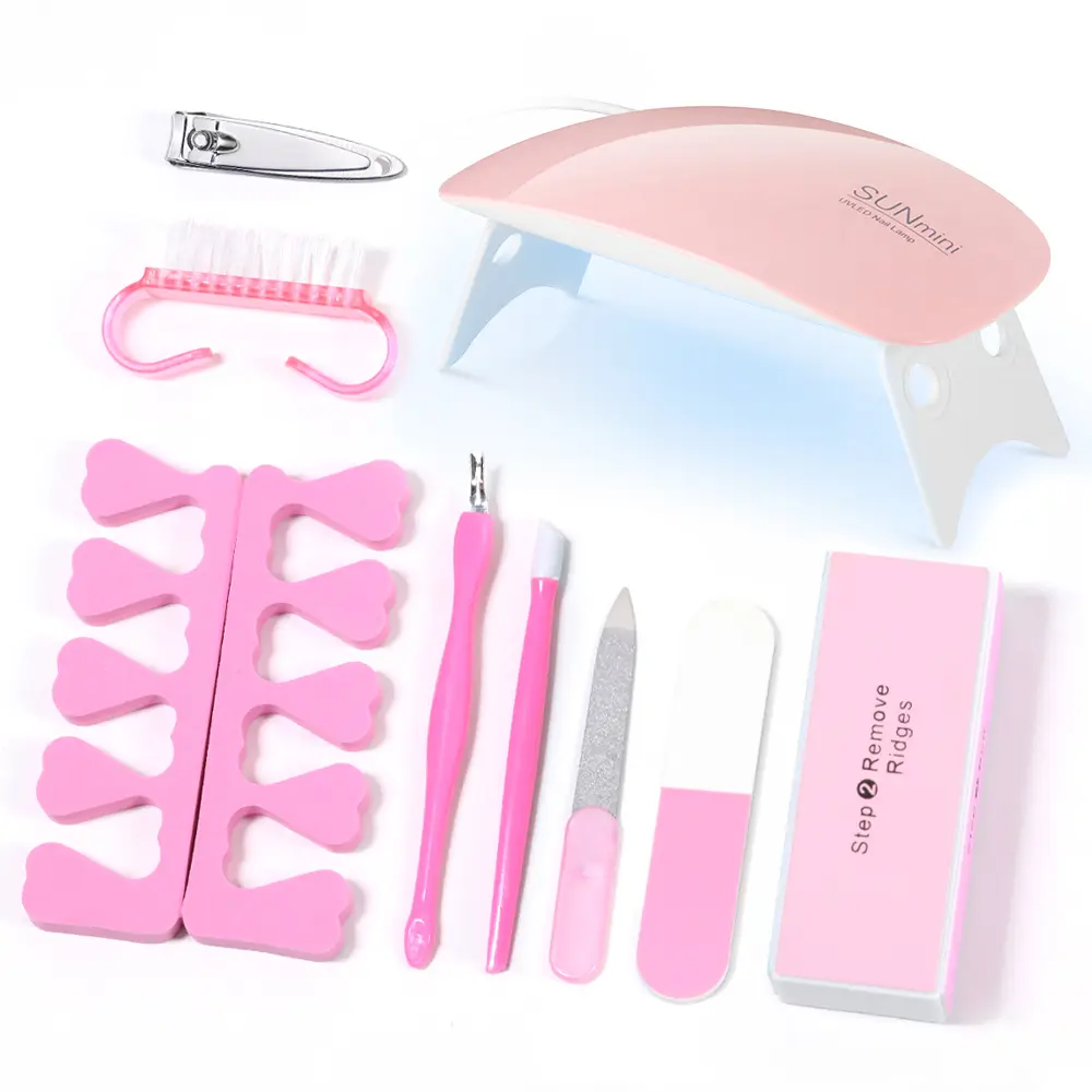 LINMANDA 4 Different Nail Care Tool Sets Nail File Set Buffer Block Sponge Polish and Cuticle Nipper for Dead Skin Nail Brush