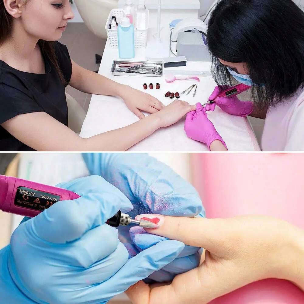 LINMANDA Electric Nail Drill Machine Set Manicure Drill Set Milling Cutters Nail File Equipment Strong Nail Polishing Tool