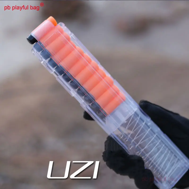 PB Playful Bag Outdoor Sports Soft Bullet Electric UZI Toy Magazine SMG Special EVA Soft Bullet Adult CS Toy Accessories IG49
