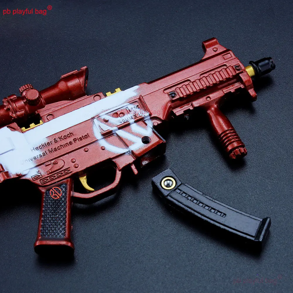 14cm Metal UMP9 Mini Alloy Gun Model Action Figures Game Peripheral Keychain Ornament Decoration Collect Kids Toy Gift ZG400