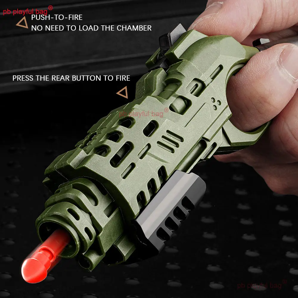 Outdoor Sports Folding Nylon Soft Bullet Gun Fidget Toys EDC Fidget Slider Stress Relief Shooting Toy Anti-Anxiety Gift QG697