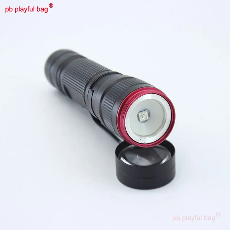 Outdoor Sports UV Flashlight 395nm Purple Light Metal Aluminum Alloy Mini flashlight Telescopic Focusing Toy Accessories RG17