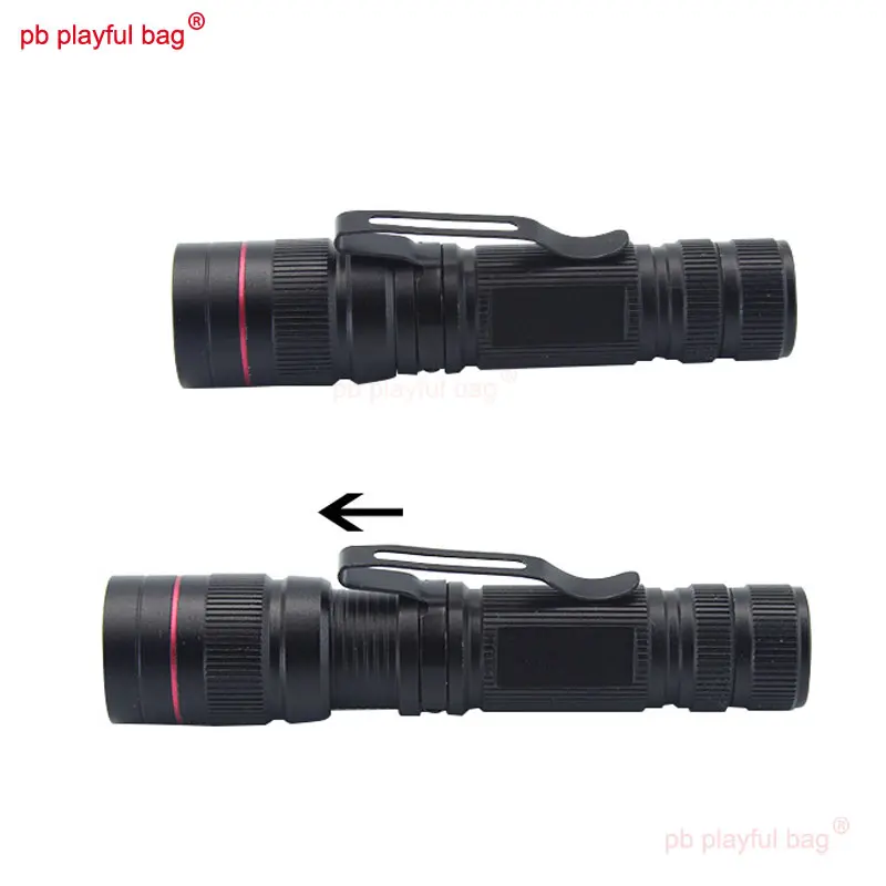 Outdoor Sports UV Flashlight 395nm Purple Light Metal Aluminum Alloy Mini flashlight Telescopic Focusing Toy Accessories RG17