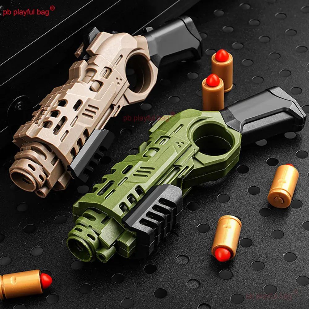 Outdoor Sports Folding Nylon Soft Bullet Gun Fidget Toys EDC Fidget Slider Stress Relief Shooting Toy Anti-Anxiety Gift QG697
