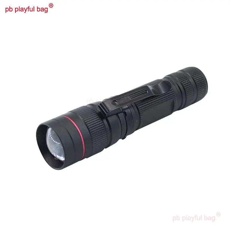 Outdoor Sports UV Flashlight 395nm Purple Light Metal Aluminum Alloy Mini flashlight Telescopic Focusing Toy Accessories RG17