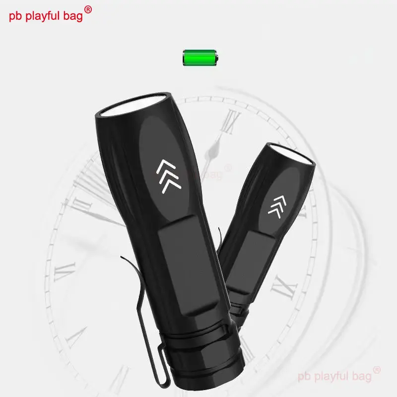 Portable USB Rechargeable LED Flashlight Aluminum Alloy Outdoor Mini Flashlight Strong Light Sport Camping Travel Equipment RG15
