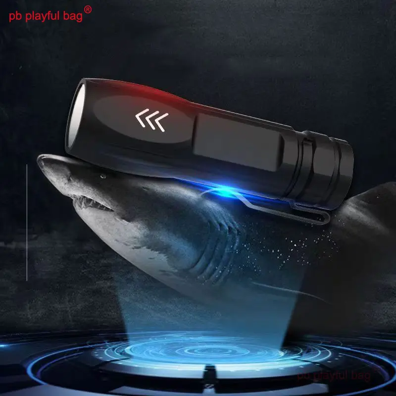 Portable USB Rechargeable LED Flashlight Aluminum Alloy Outdoor Mini Flashlight Strong Light Sport Camping Travel Equipment RG15