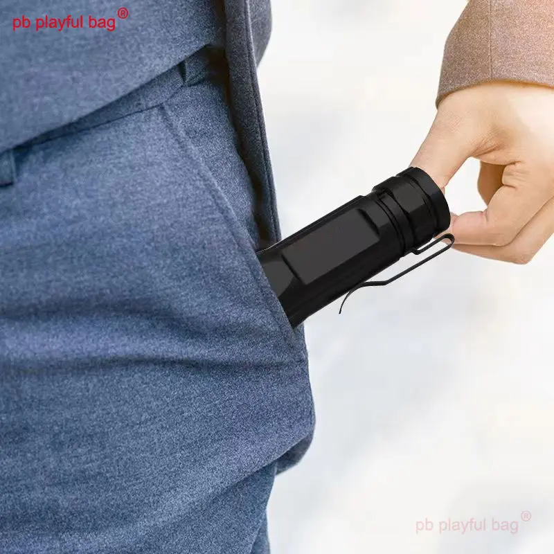 Portable USB Rechargeable LED Flashlight Aluminum Alloy Outdoor Mini Flashlight Strong Light Sport Camping Travel Equipment RG15