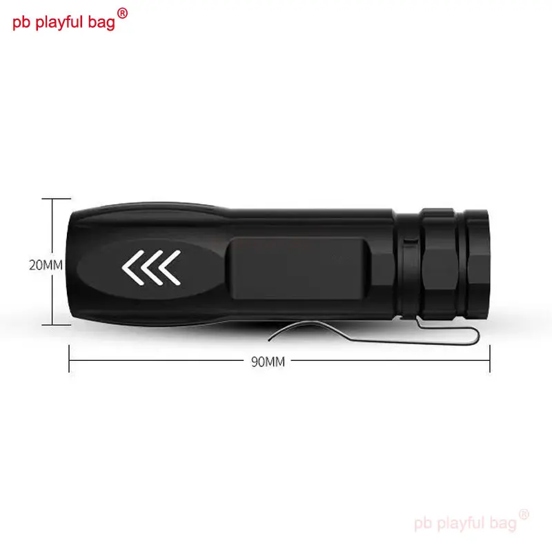 Portable USB Rechargeable LED Flashlight Aluminum Alloy Outdoor Mini Flashlight Strong Light Sport Camping Travel Equipment RG15