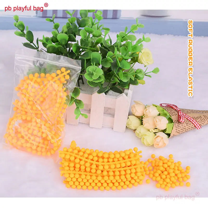 PB Playful Bag Outdoor Sports 6mm Soft Bullet Yellow Soft Rubber Bullet CS Game Mini Leisure Kids Toy Accessories IG53