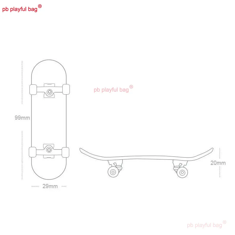 Mini Wooden Skateboard Leisure Fingertip Toys Fingerboard Five Layer Maple Wood Cartoon Pattern Kids Gifts Bearing Alloy ZG332