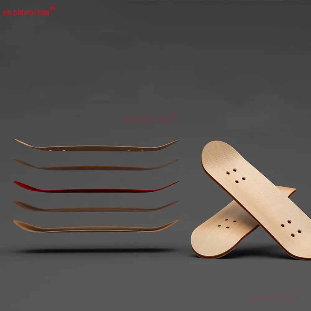 Mini Wooden Skateboard Leisure Fingertip Toys Fingerboard Five Layer Maple Wood Cartoon Pattern Kids Gifts Bearing Alloy ZG332