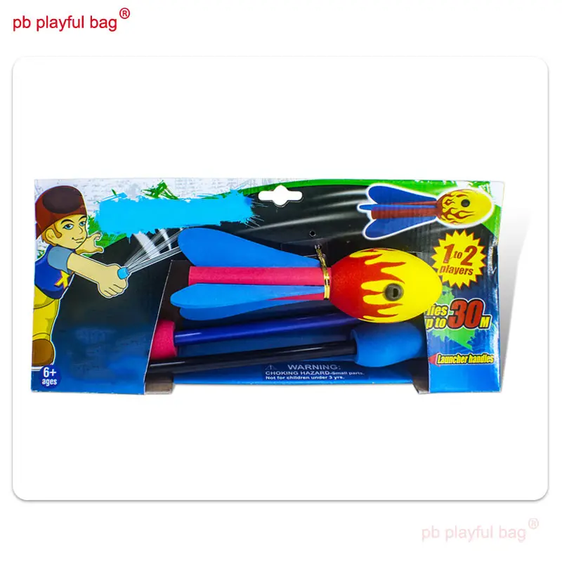 Outdoor Kids Educational Sports Toys Throw Rocket EVA Foam Hand Throwing Missile Kids Training Gift Parent Child Toys TG34