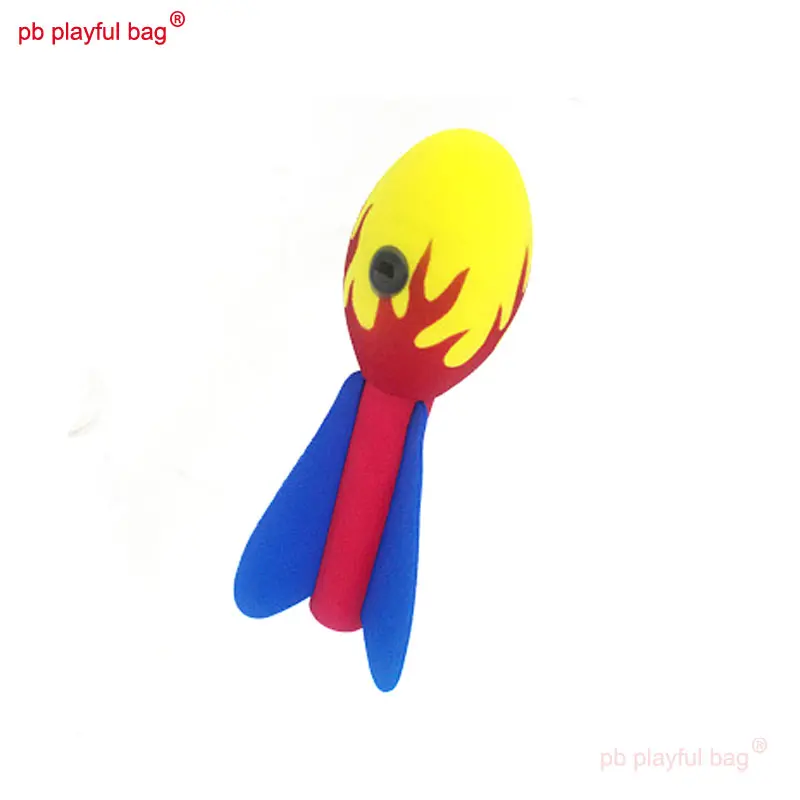 Outdoor Kids Educational Sports Toys Throw Rocket EVA Foam Hand Throwing Missile Kids Training Gift Parent Child Toys TG34