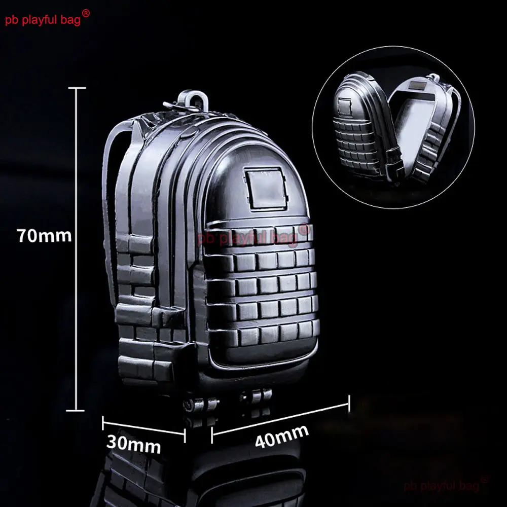 New Backpack Keychain Metal Grade 3 Backpack 7cm CS Game Action Figures Decoration Model Backpack Pendant Kids Toy Gift ZG401