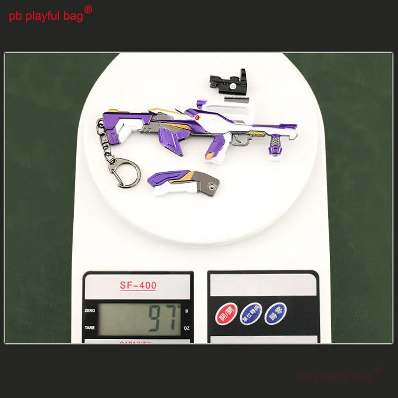 24cm Metal Mini Alloy Toy Gun Model Action Figures GROZA M416 Portable Keychain Ornament Decoration Boys Toys CS Gift HG277