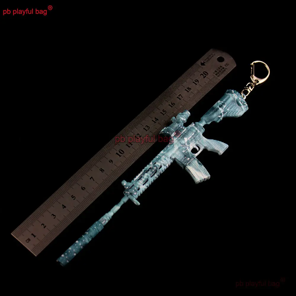 21cm M416 Rifle Metal Toy Gun Model CS Game Peripheral Keychain Backpack Pendant Decorative Action Figures Kids Toy Gift ZG405
