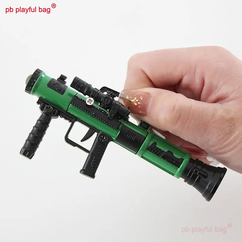 Outdoor Sport Creative Christmas Gifts 11cm Mini Rocket Launcher Metal Kids Toys Mortar M3E1-A Missile Model Ornaments QG386