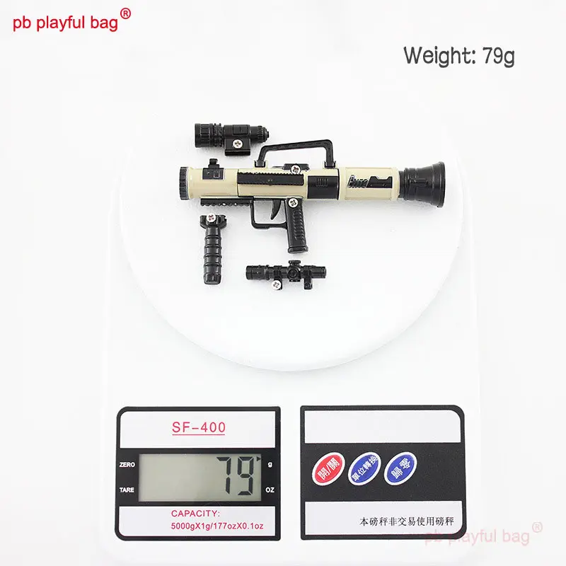Outdoor Sport Creative Christmas Gifts 11cm Mini Rocket Launcher Metal Kids Toys Mortar M3E1-A Missile Model Ornaments QG386