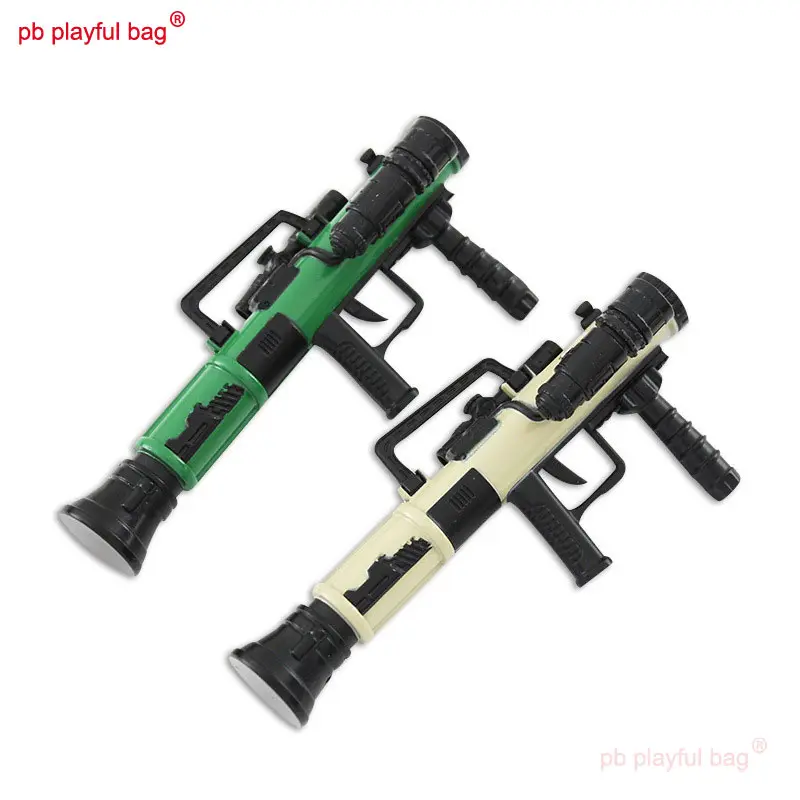 Outdoor Sport Creative Christmas Gifts 11cm Mini Rocket Launcher Metal Kids Toys Mortar M3E1-A Missile Model Ornaments QG386