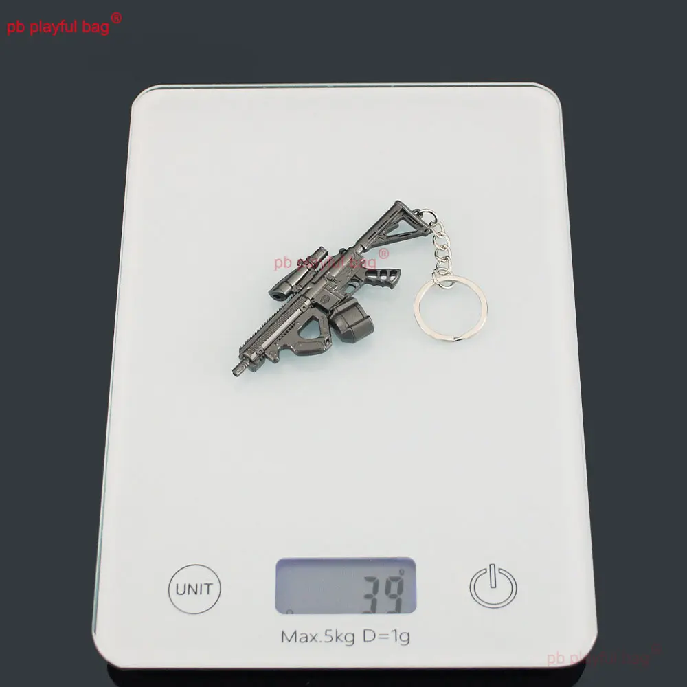 Mini FH416 Rifle Gun Model Alloy Keychain Pendant Weapon Collection Gifts Accessories Game Periphery Decoration Toy ZG379