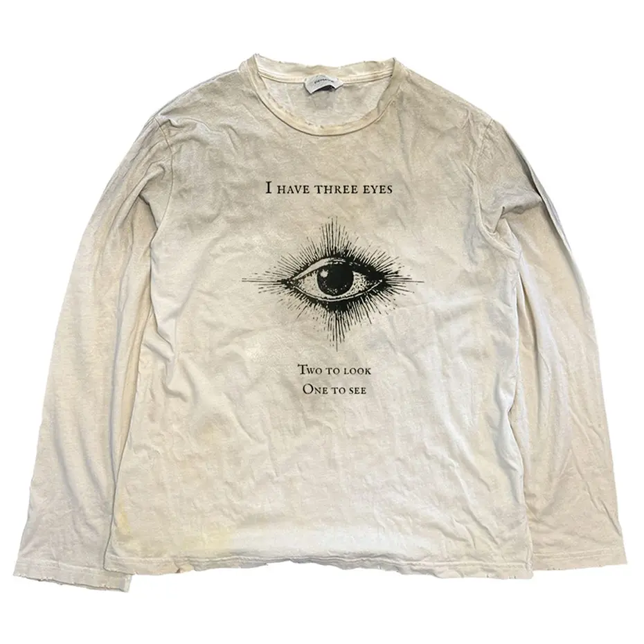 Oversized Long Sleeve T-shirt Anime Graphic Y2K Gothic Vintage T Shirts Tee Tops Harajuku Hip Hop Tshirts with Print Unisex
