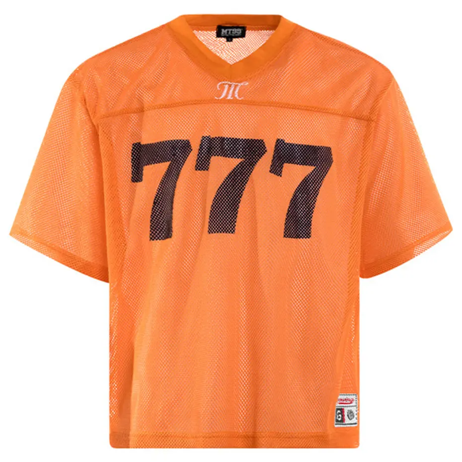 Hip Hop Mesh T-Shirt Vintage Graphic Printed Jersey Quick Drying Breathable Tshirt Summer Men Casual Baggy V-Neck Sports Tee Top