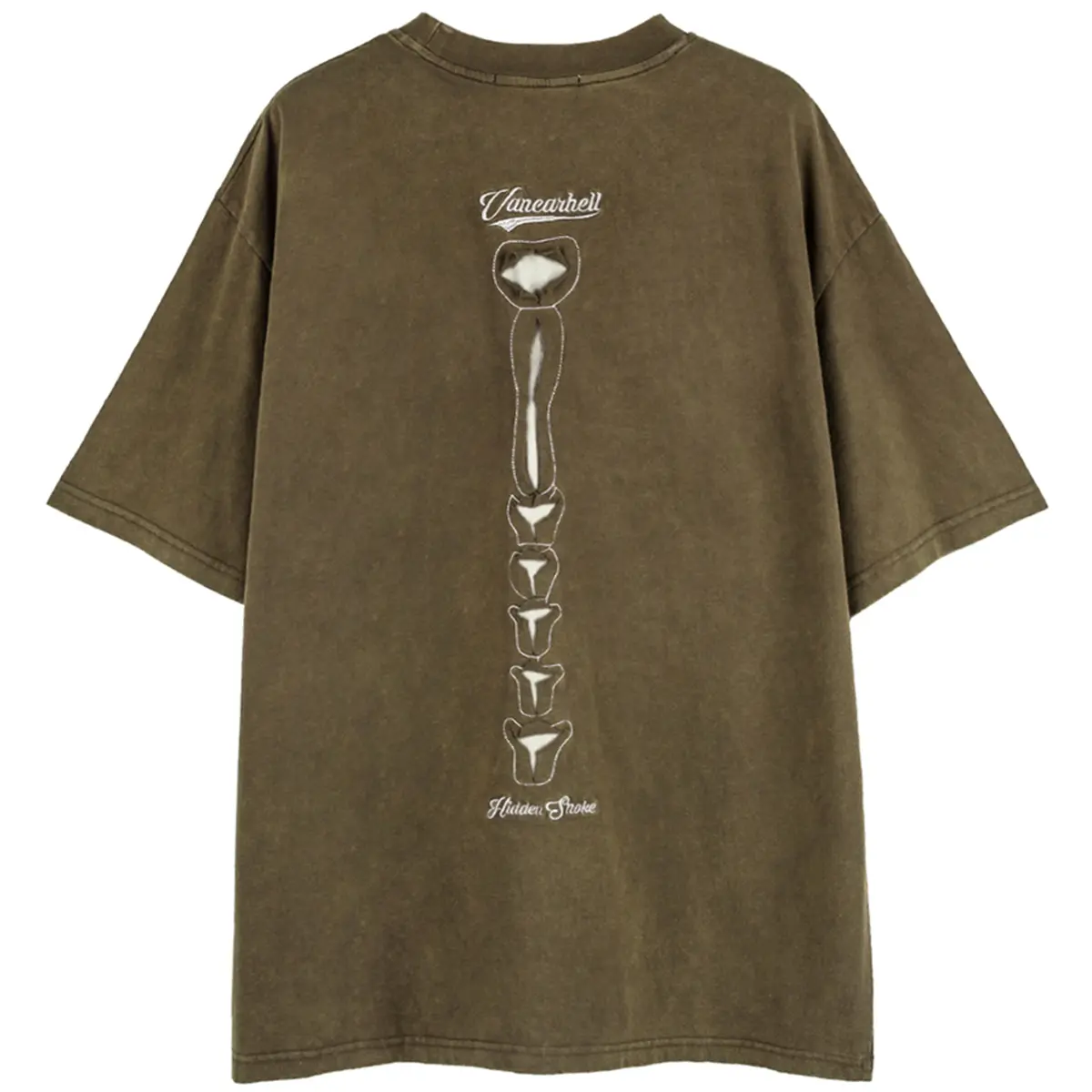 Skeleton Ripped Punk T Shirts Men Harajuku Streetwear Hip Hop T-shirts 2023 Summer Cotton Loose Y2K Tee Shirt Tops Black