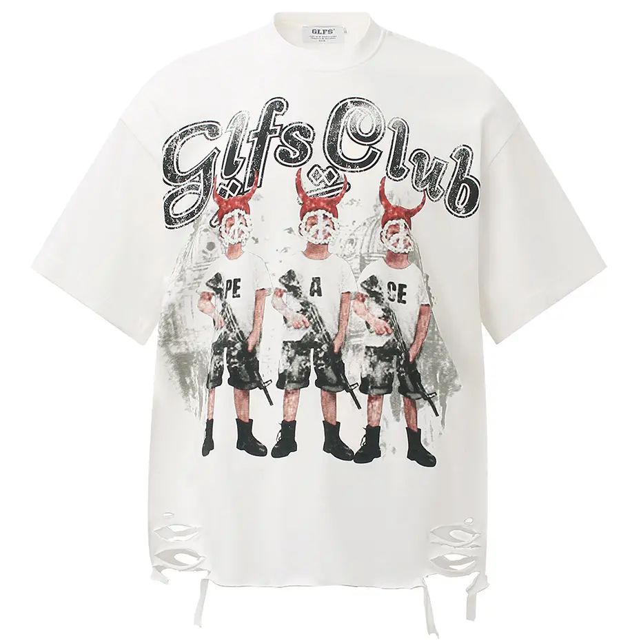 Streetwear Hip Hop Harajuku Oversized T-shirts Men Summer Casual Loose Tee Tops Vintage Graphic T Shirts